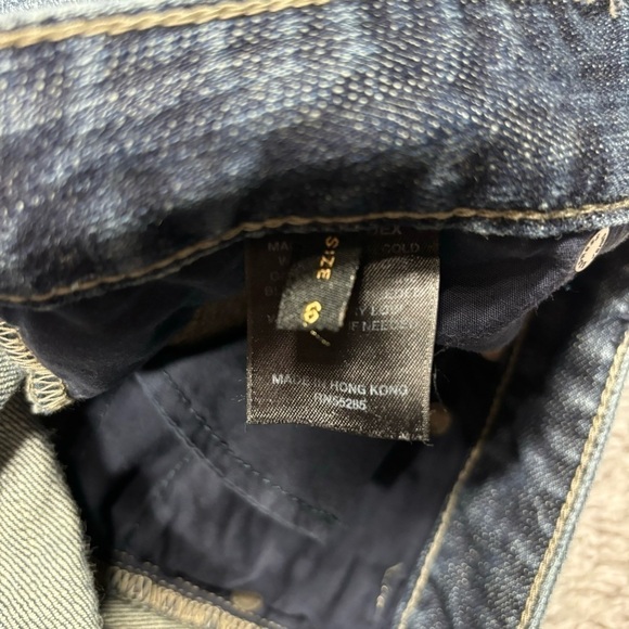 Express Jeans Womens 6 Straight Y2K Style Dark Wash Low Rise Classic Party Night - Picture 5 of 5